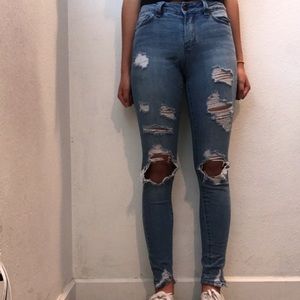 Blue Spice Jeans - Ripped Denim Jeans Blue Spice Jeans - Ripped Denim Jeans